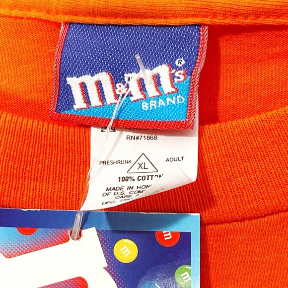 Vintage M&M Shirt Orange Halloween Orange You Scared Ghost Humor Funny Shirt - Picture 5 of 8